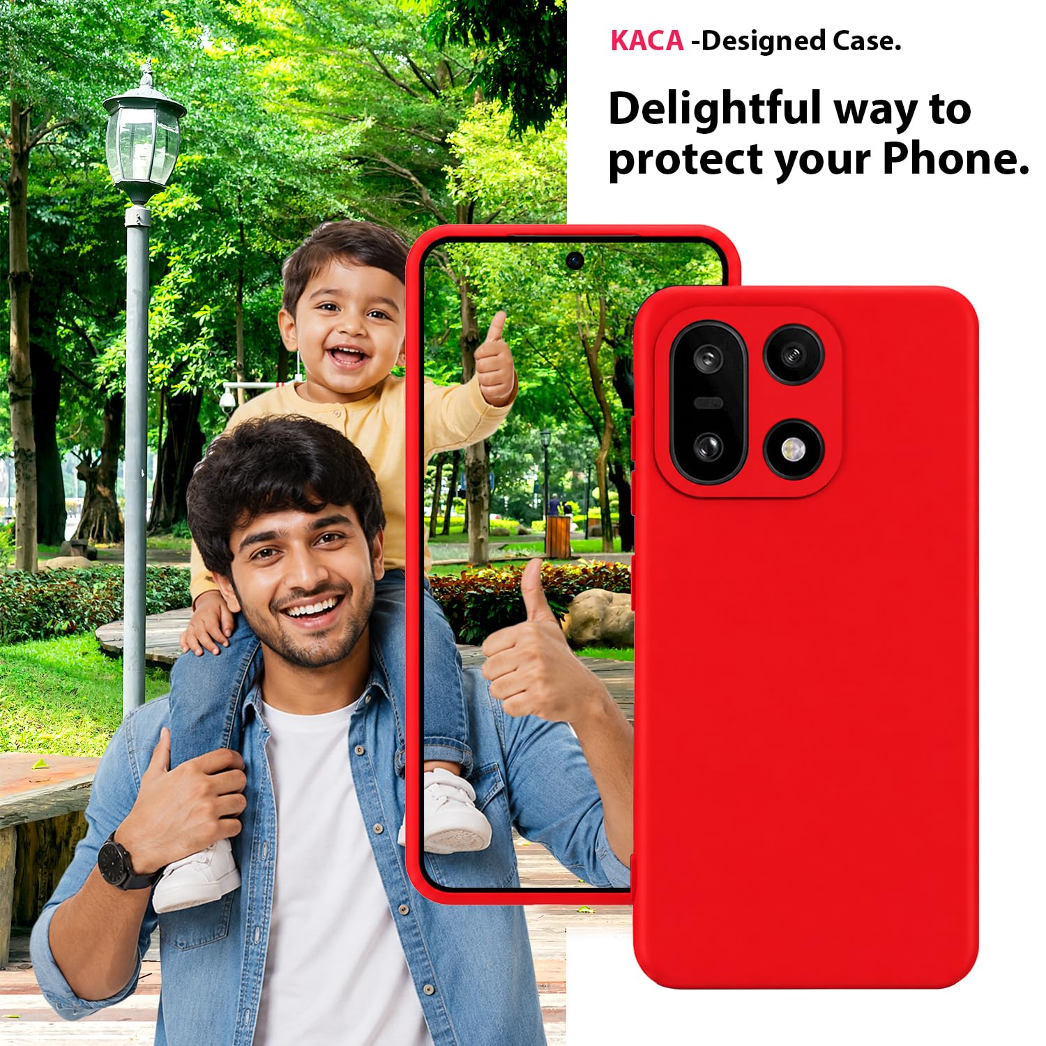 OnePlus 15 Silicone Case - Red -7