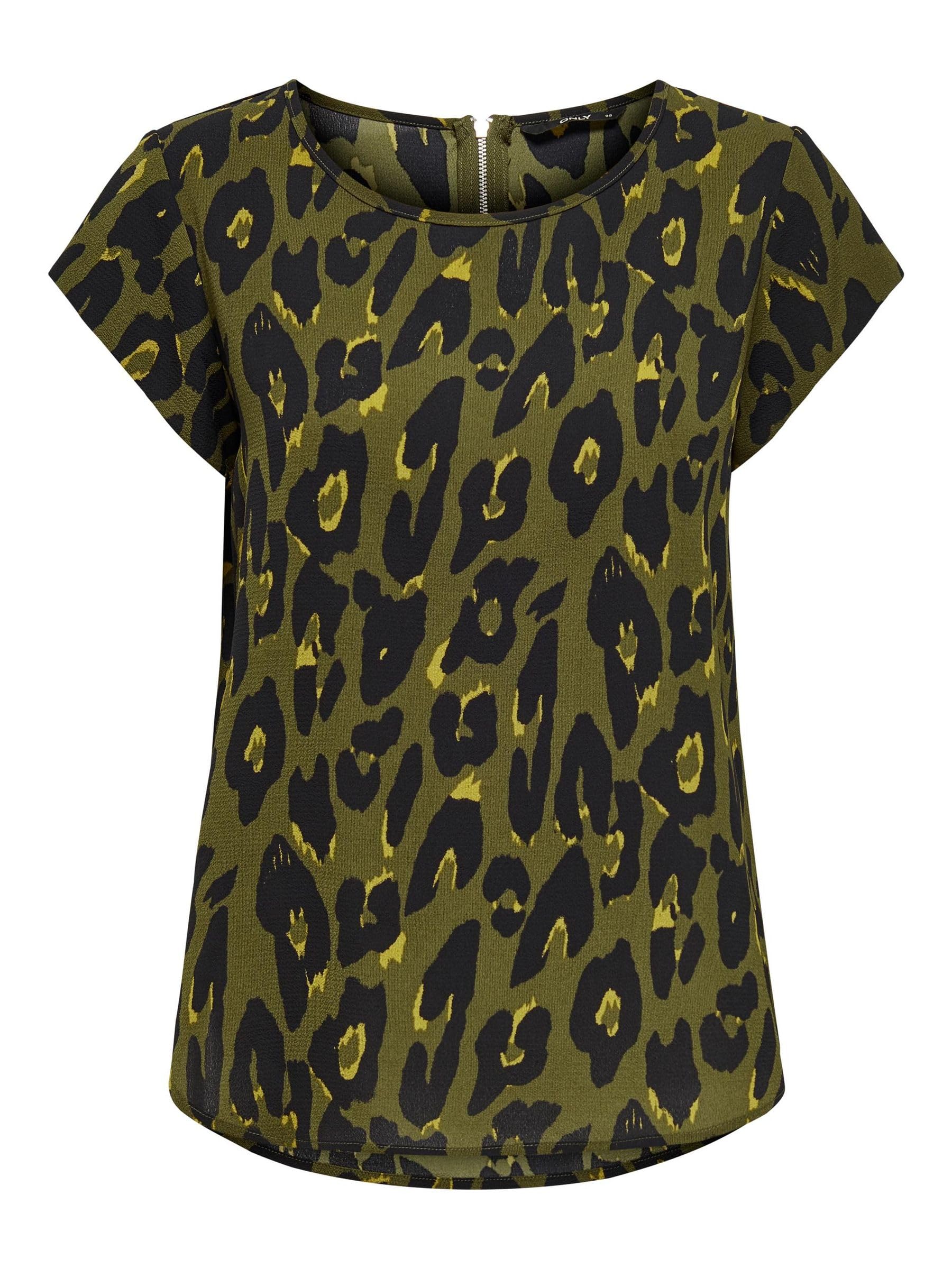 Only Women's Kalamata / Aop:stella Onlvic Aop Noos Wvn Top, 6 Uk