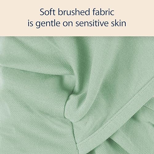 Miniatura 7 de Dr. Brown's Almohada de apoyo para regazo de alimentación y lactancia con funda, espuma viscoelástica premium, soporte firme receptivo, color verde