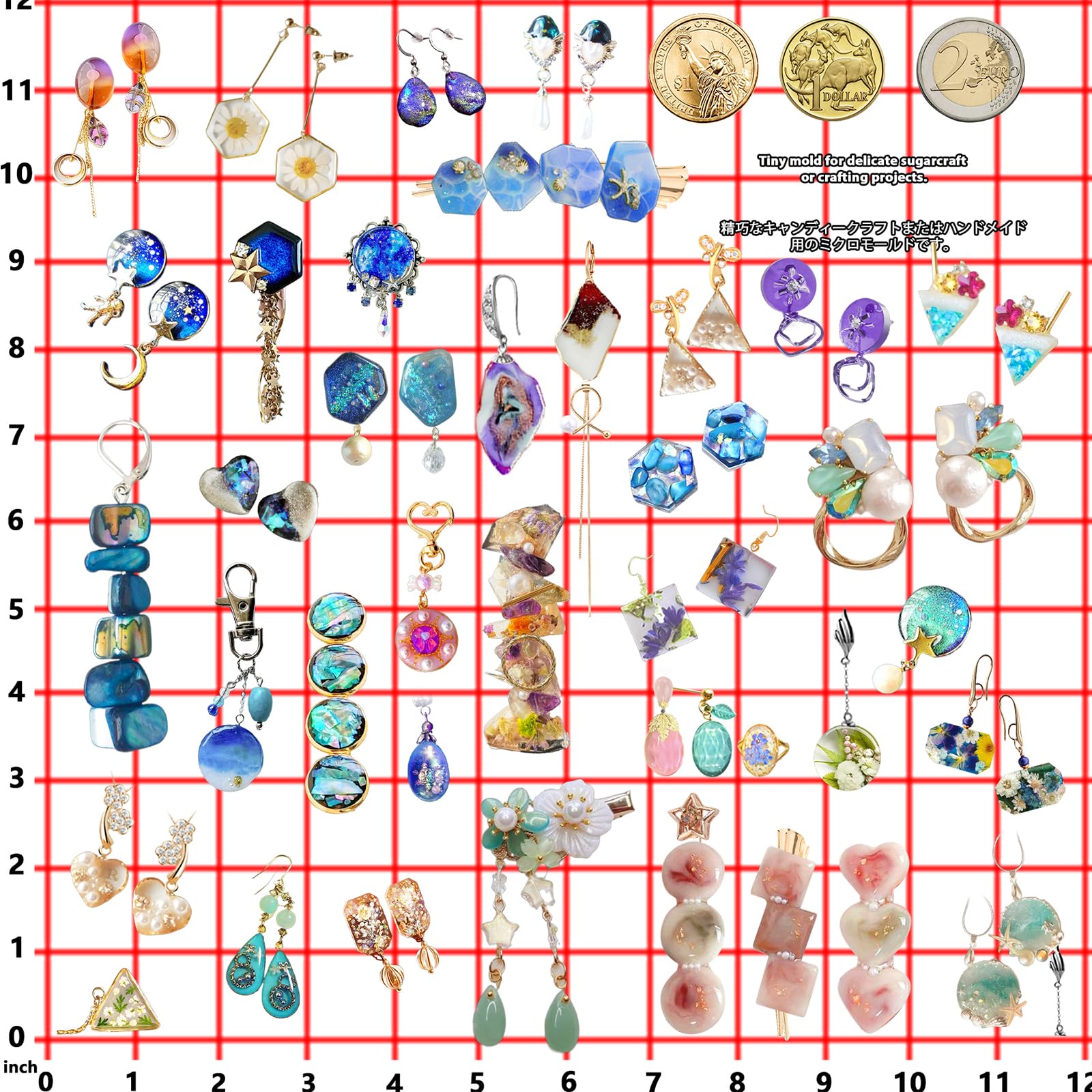 Funshowcase Stampo In Silicone Per Bracciali E Gioielli (Resina Epossidica) - Set Da 3 Pezzi - Dimensioni Varie (Sottili/Larghi)