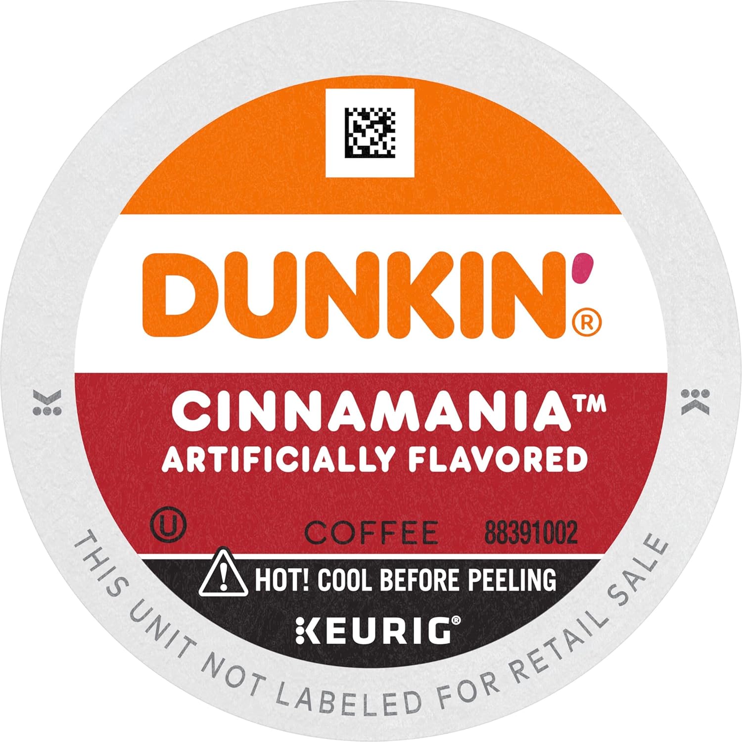 ( Best if used by :05/04/2026)Dunkin' Cinnamania Flavored Coffee, 60 Keurig K-Cup Pods Cinnamania 10 Count (Pack of 6)