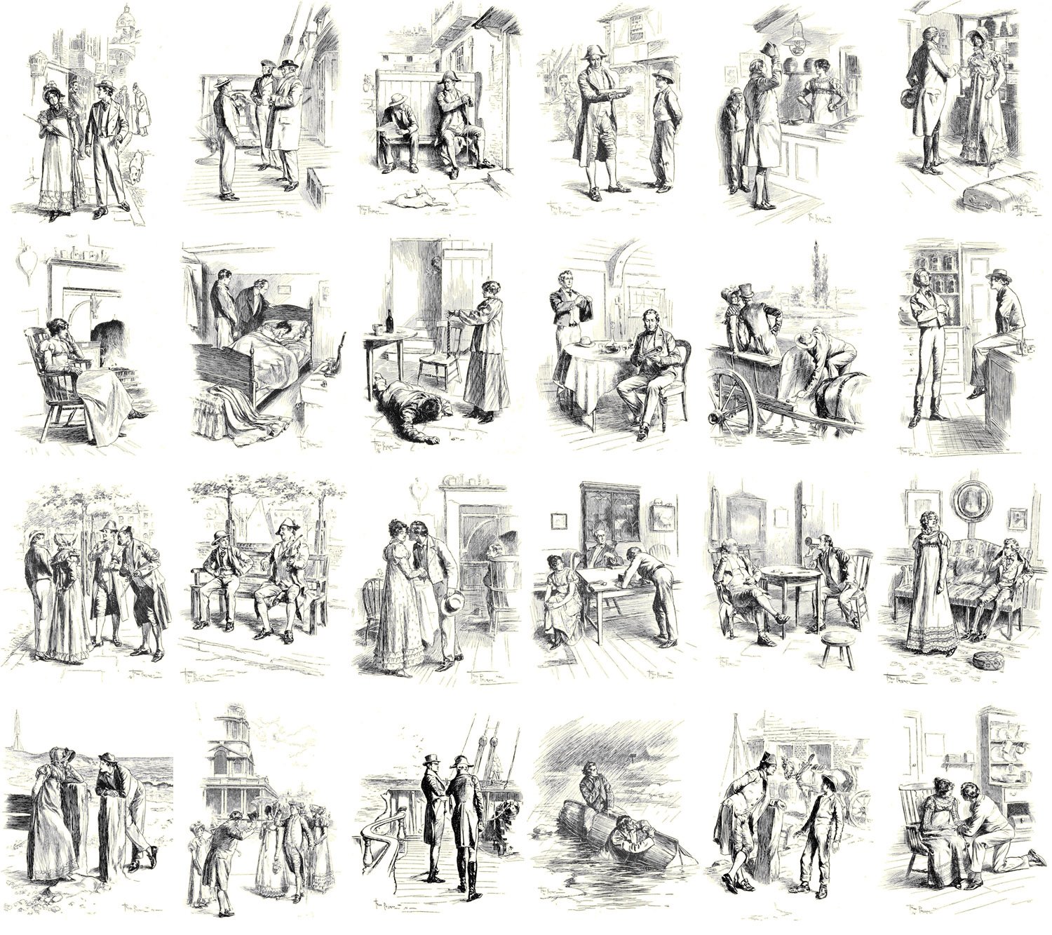 Amazon.com : PIXILUV Vintage PostCards 24 pcs Poor Jack Vintage