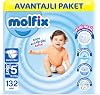 Molfix Diaper 5 Size JR Plus Advantageous Package 132 Pieces