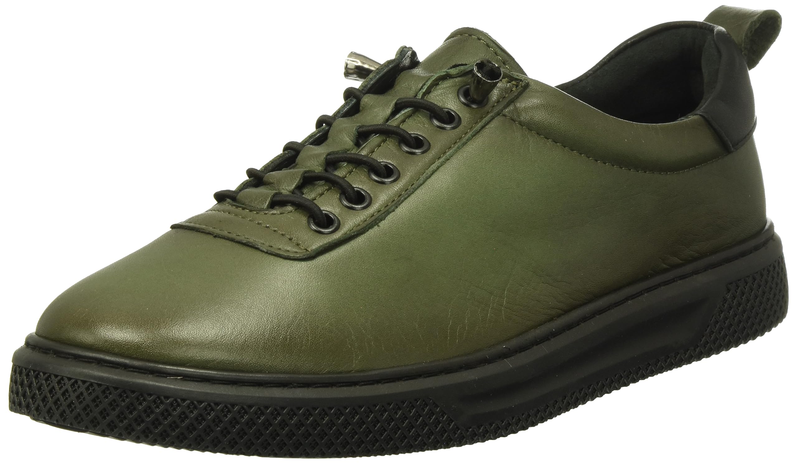 Andrea Conti Women's Trainers Sneaker, Olive Black, 3.5 UK
