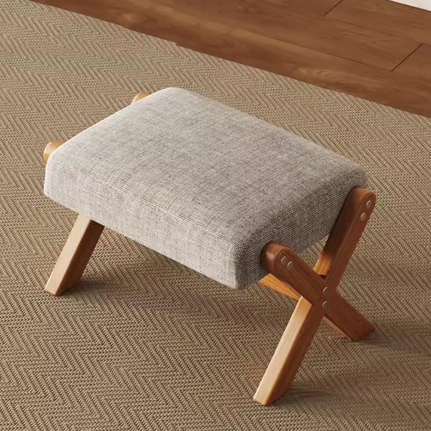 Repose-pieds en tissu cerise eCush pour votre chambre ou terrasse