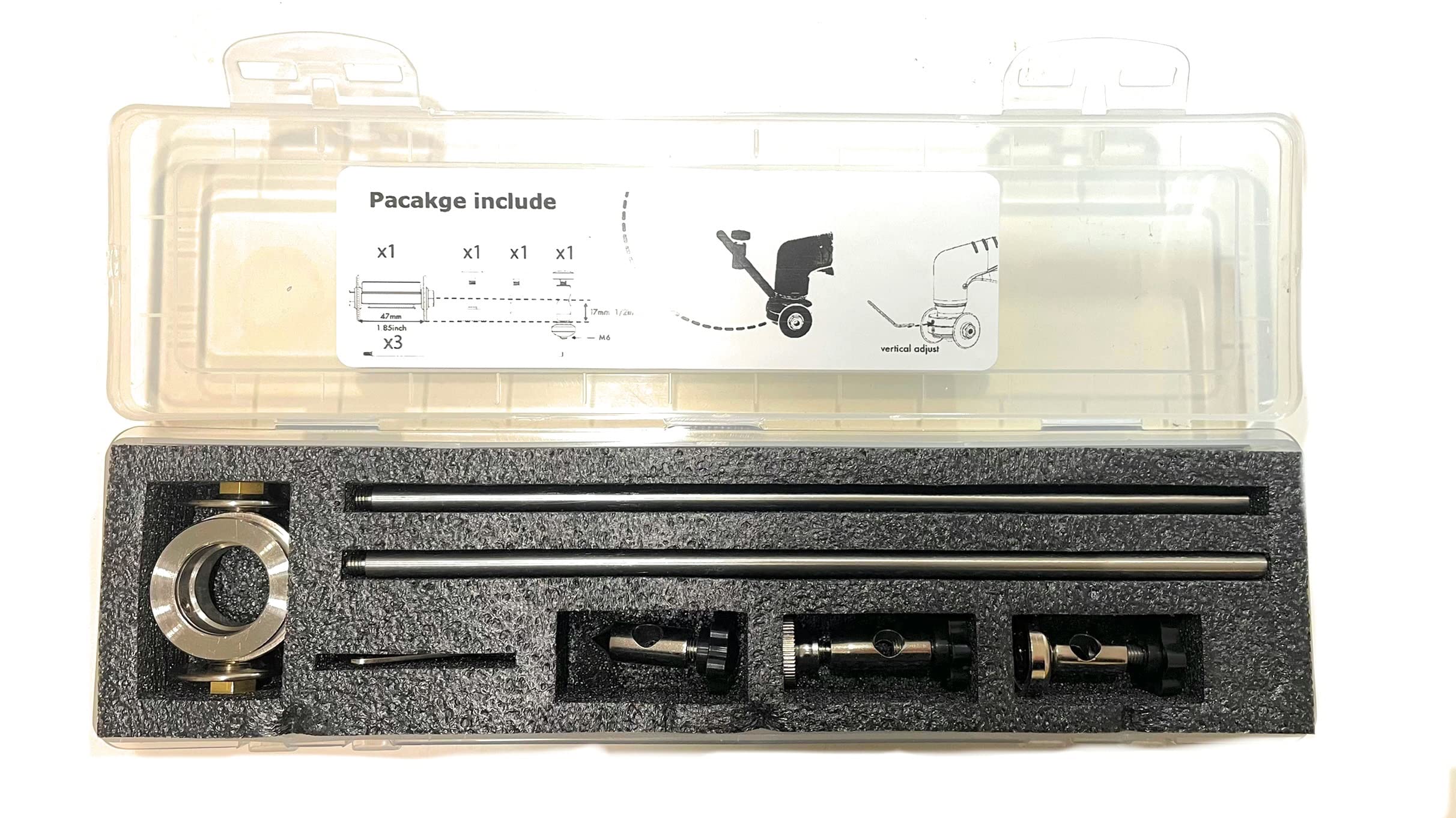 Theia Plasma Circle Cutting Kit With Roller Guide - Fits PT-20/40/60 Torches, Includes Extension Bars
