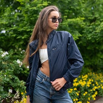 Members Only Women's Packable Oversized Jacket
