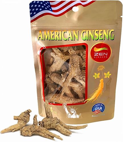 Miniatura 7 de Zen Ginseng Polvo orgánico de raíz de ginseng americano 4oz por bolsa (4oz)