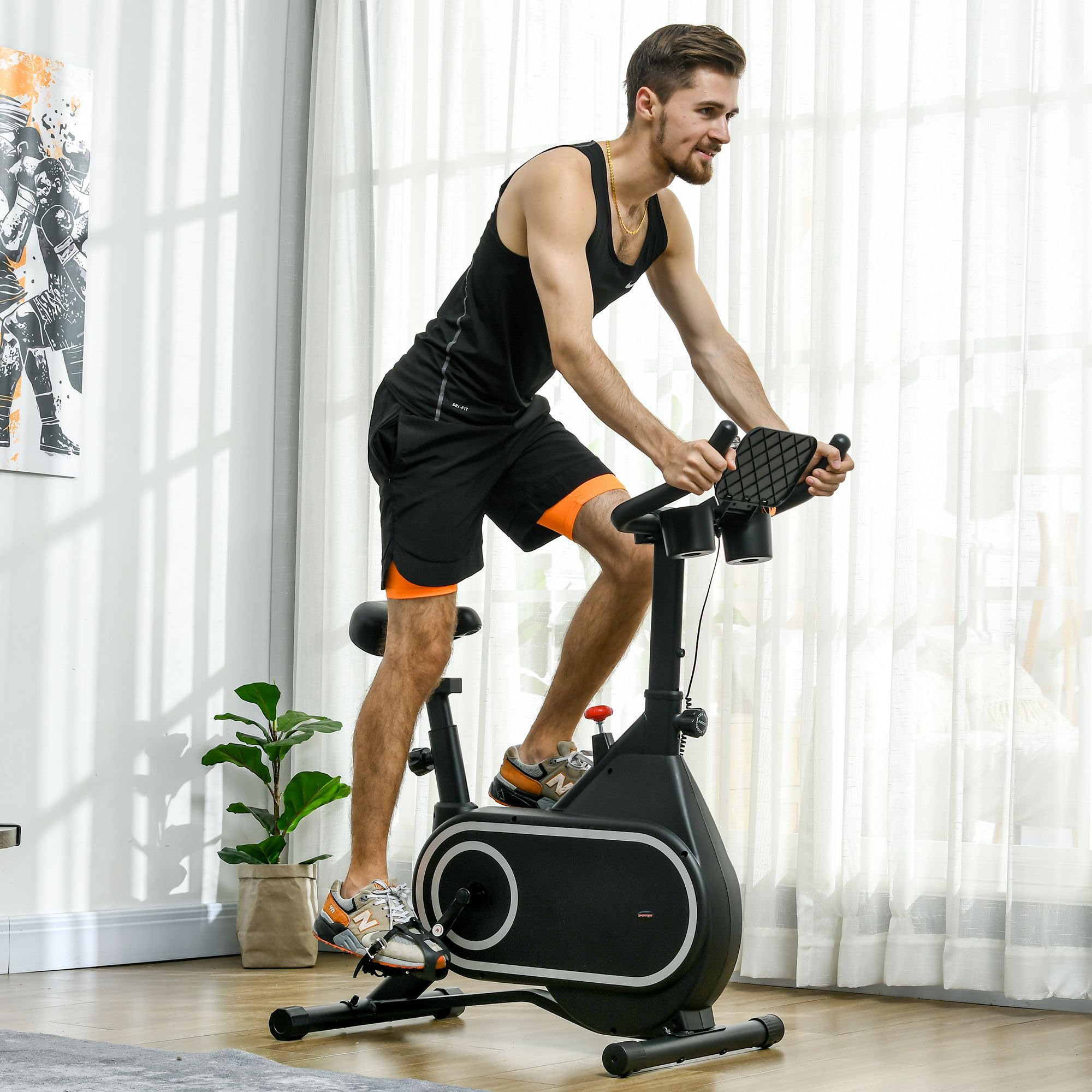 SPORTNOW Cyclette Professionale Magnetica con Volano da 4kg Display LCD