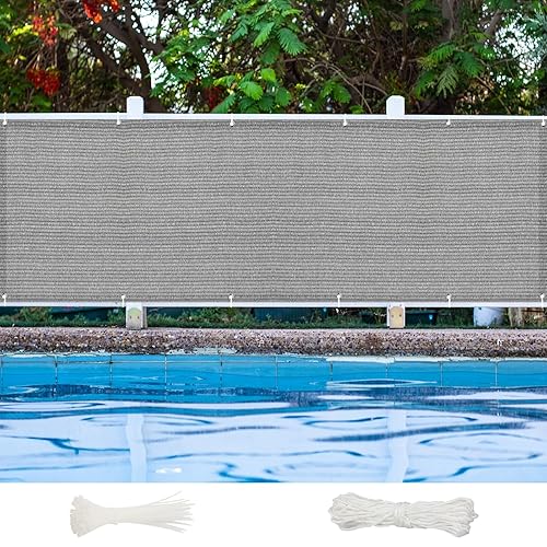 Custom Fit Balcony 100 x 650 cm Grey Shade Cloth