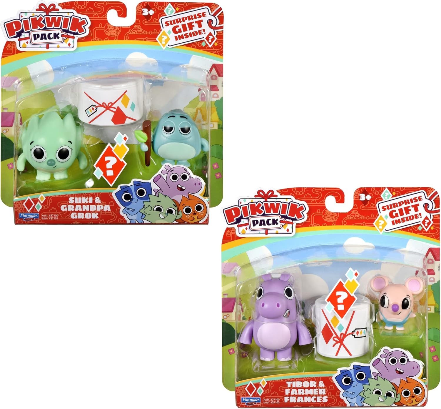 Suki with Grandpa Grok and Tibor with Farmer Frances Figure 2-Pack Bundle,Multi,37143