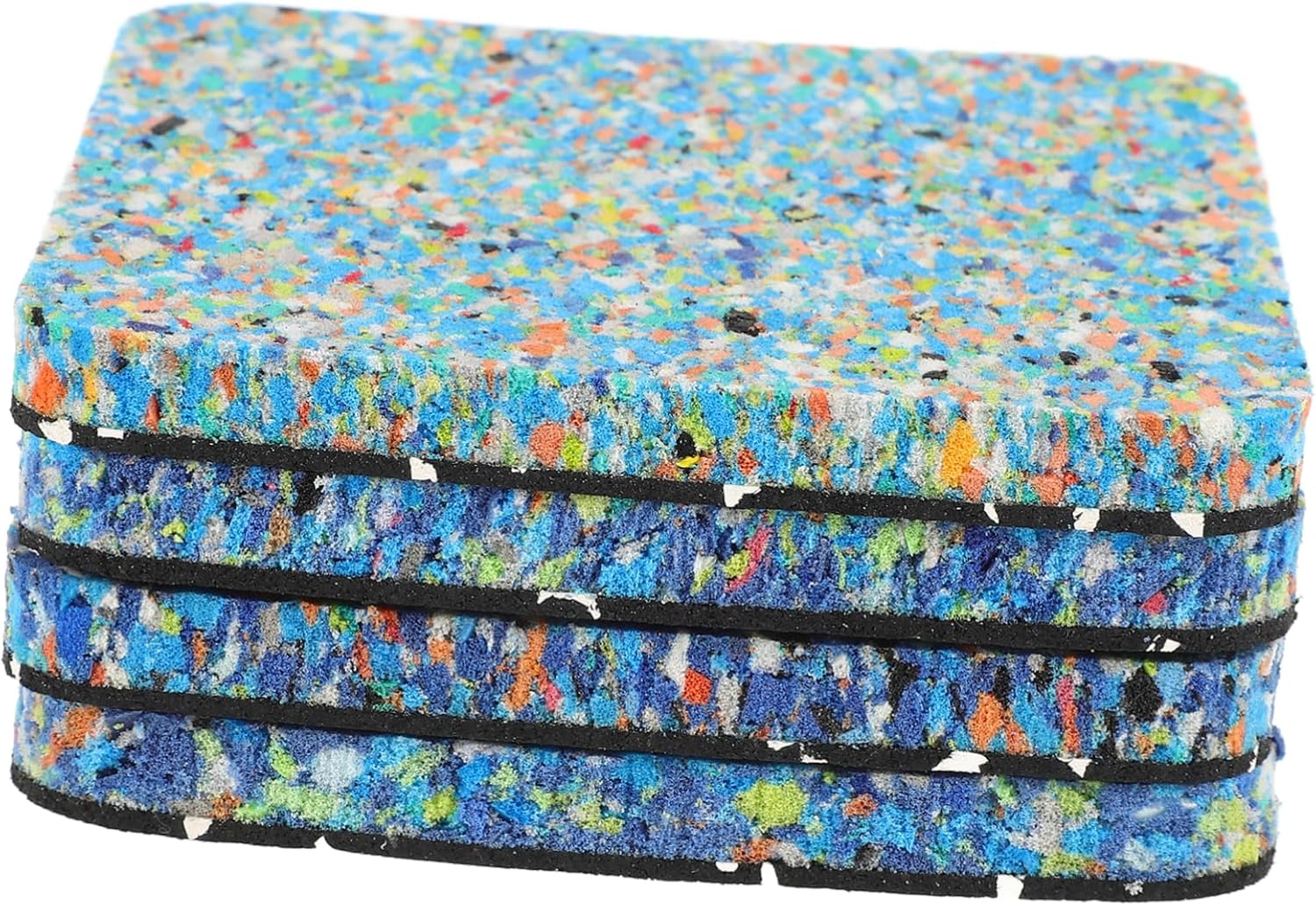 HEMOTON 4pcs Treadmill Cushion Mat Noise Reducing Exercise Equipment Protector for Gym Home Fitness Heavy Duty Floor Mats for Floors Stylish Non Slip Design for Peaceful Workouts