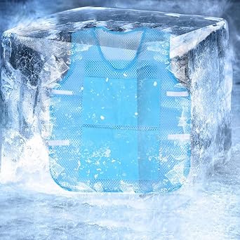 Ice Vest Portable Ice Cool Vest for Men with Ice Packs
