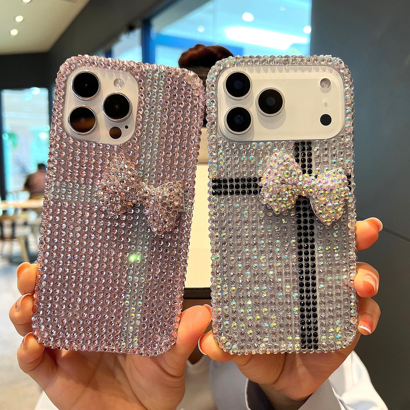 Coque de téléphone Tendance avec nœud intégral pour iPhone 17 (pour iPhone 17/Uniquement la Coque A)