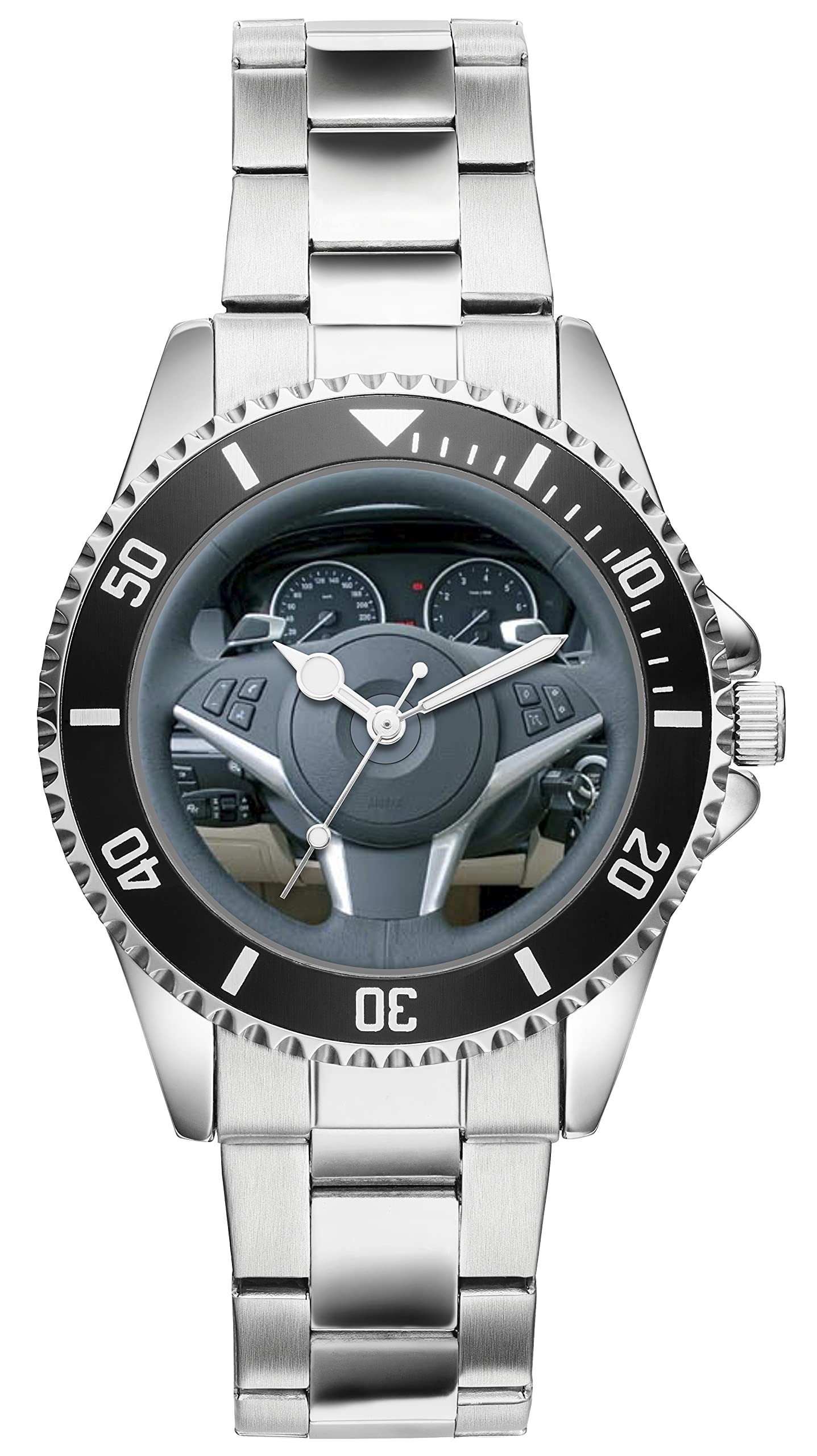 Men's Watch Gift for BMW 5er E50 Fans Cockpit Quartz Analog Wrist Watch 20986