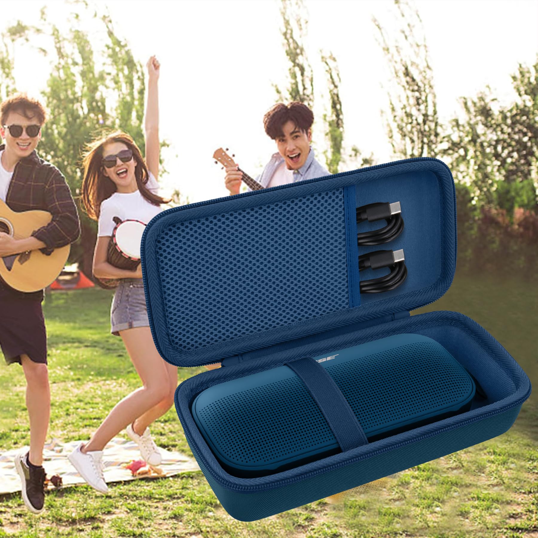 co2CREA Duro Custodia Viaggio Caso Copertina per Bose SoundLink Flex (2nd Gen) /Flex Bluetooth Diffusore（solo scatola,Case Only）