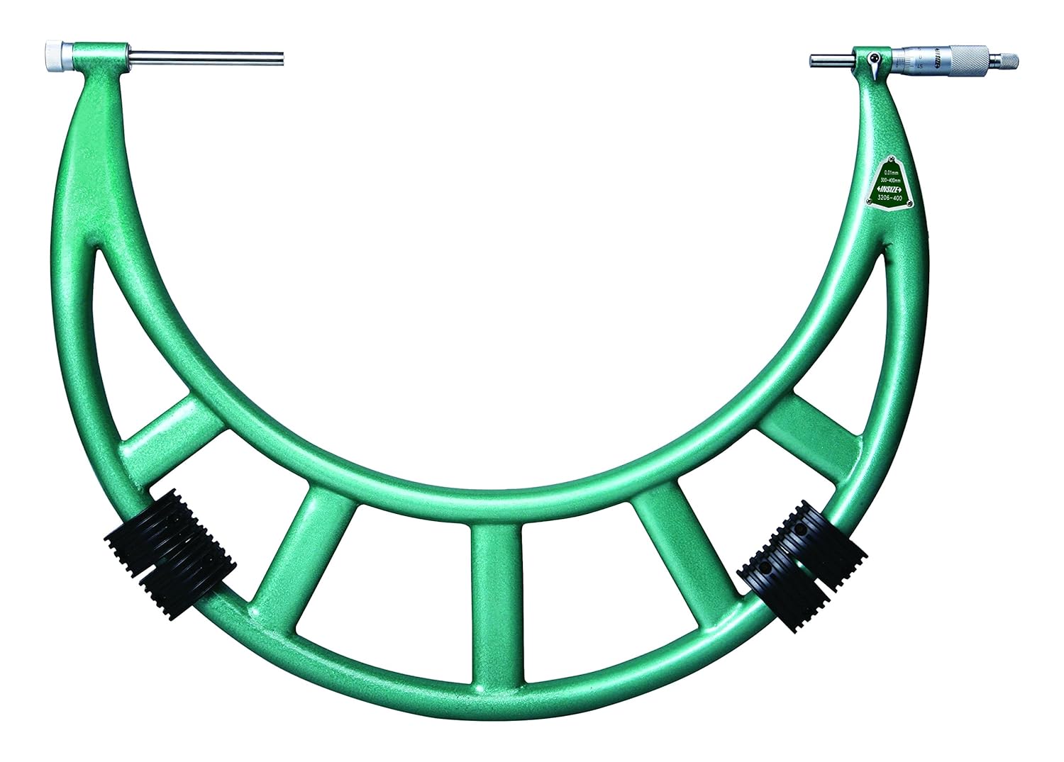 INSIZE 3206-24 Outside Micrometer with Interchangeable Anvils, 20" -24", Graduation .001"