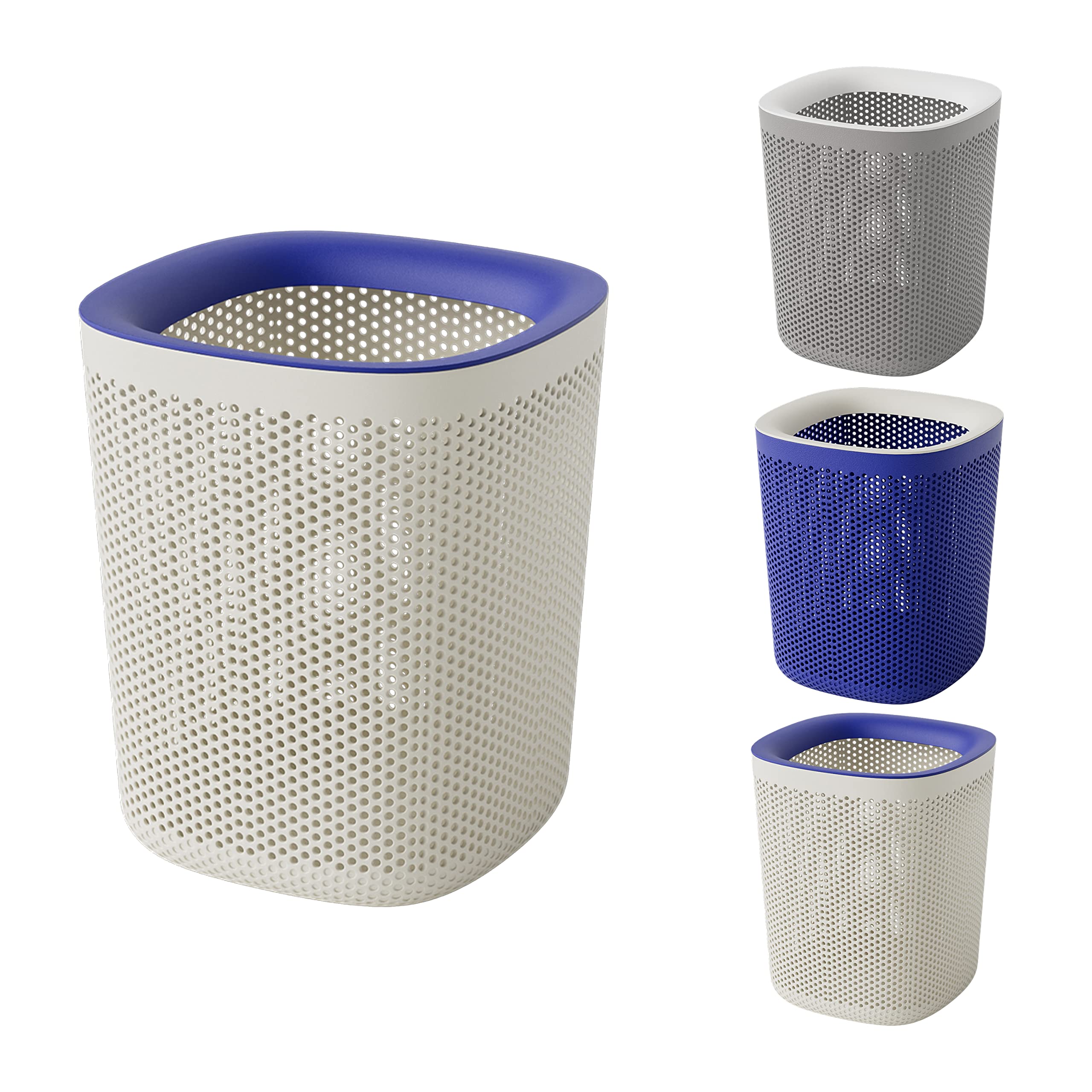 WDPUCHU Small Trash Cans for Home or Office, 4Pack, 4 Gallon Mesh