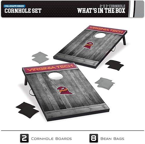 Vista 53 de Wild Sports Juego de Cornhole de madera MDF NCAA de 2'x3