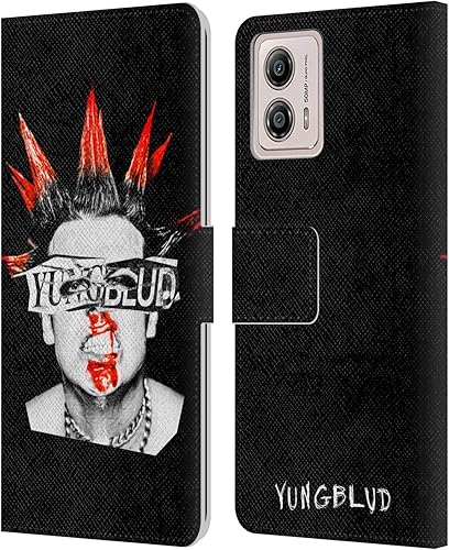 Miniatura 10 de Head Case Designs Officially Licensed Yungblud Photo Graphics Leather Book Wallet Case Cover Compatible with Motorola Moto G53 5G