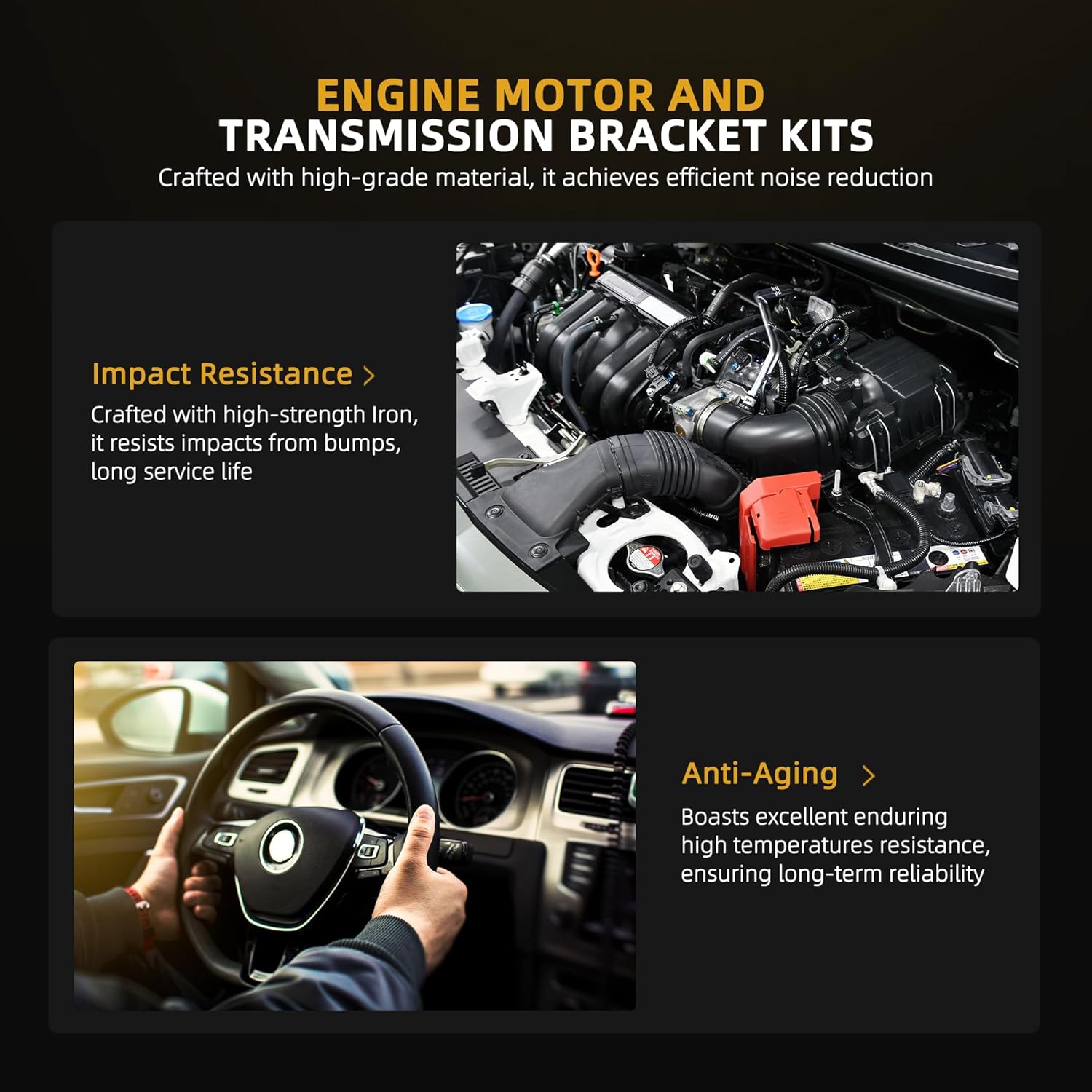 Engine Motor Mount Transmission Bracket Kits, for Hyundai Elantra/ Accent/ Veloster, for Kia Rio/ Forte 2011-2017, #OE A71047 A71029 A71093