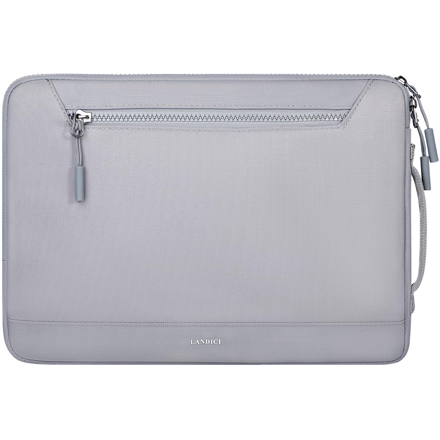 LANDICI 360°Protective Laptop Sleeve Case 14 15 Inch, Waterproof Slim Computer Cover Bag Compatible with MacBook Air M2 15, MacBook Pro 14/15, Chromebook 14/15, Asus vivobook 14, Grey