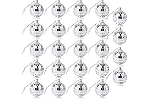 24 Pcs Silver Disco Mirror Ball for Party Ornaments