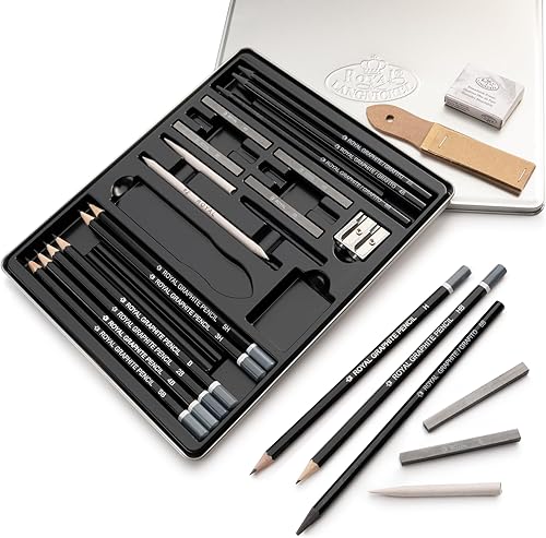 Miniatura 3 de Royal & Langnickel Essentials(TM) - Juego de arte de bocetos con estaño azul, 1 unidad (paquete de 1)