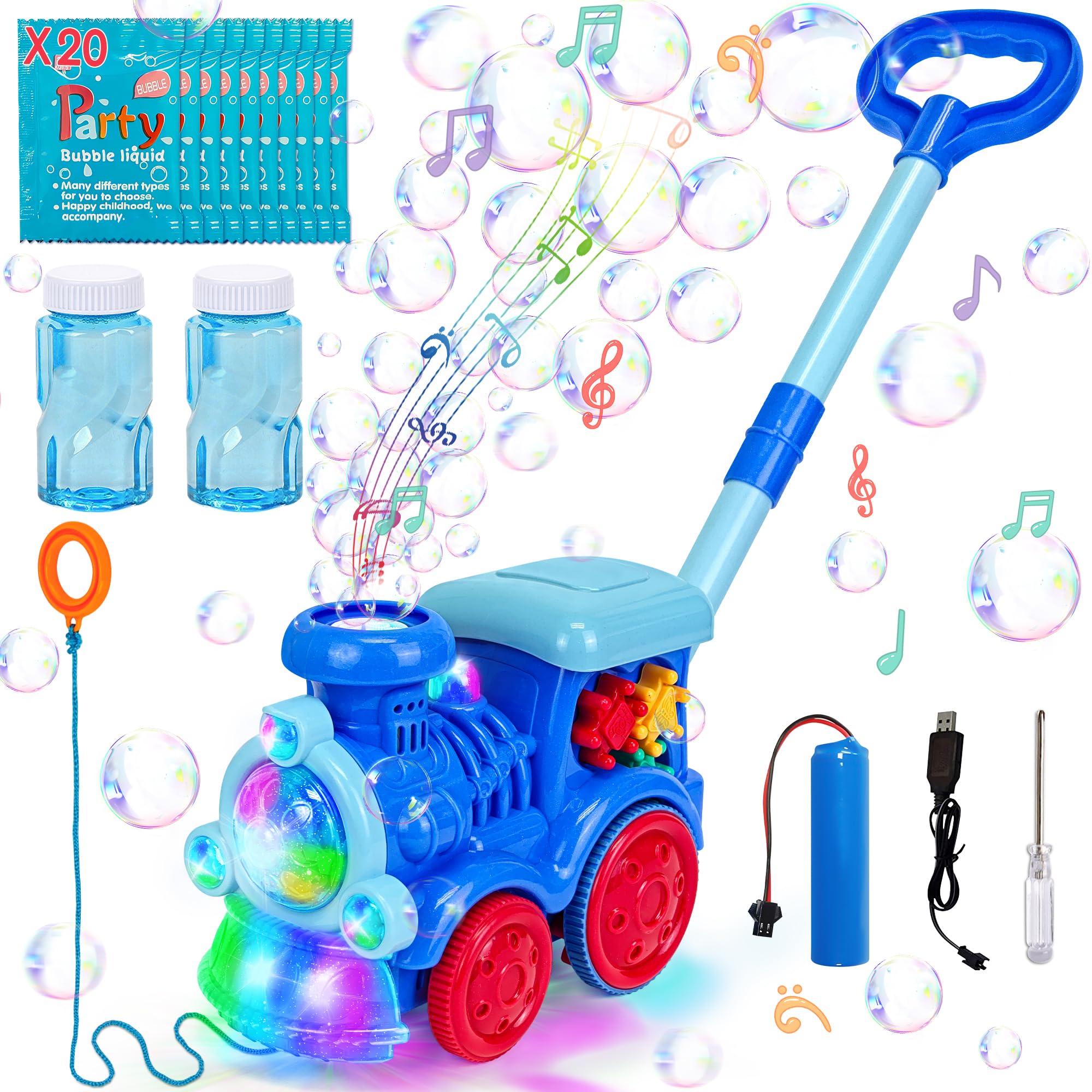 Machine à Bulles Automatique UCAMP – Rotation 360°, Batterie 4000 MAh, 500 Ml – Donut Design – Cadeau Enfant