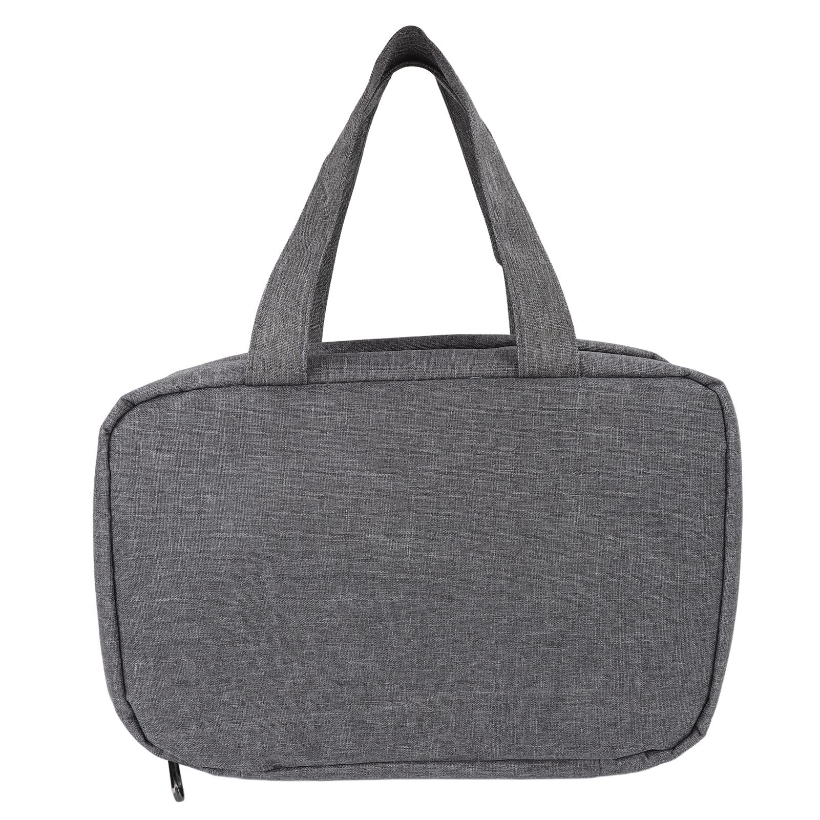 Borsa toilette sospesa di grande capacità 4 scomparti Borsa per cosmetici pieghevole idrorepellente Borsa per trucchi viaggio per viaggi d'affari Campeggio Poliestere