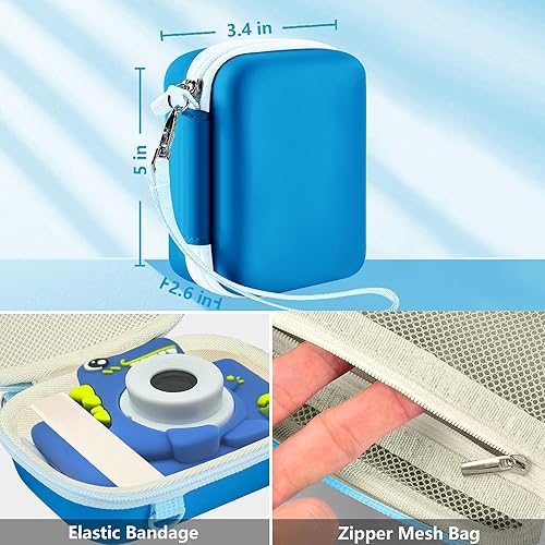 Miniatura 2 de Leayjeen Funda para cámara infantil compatible con OUTUVAS/Goopow/Mgaolo/HOOMOON/Juguetes de cámara para niños y videocámara digital para niños