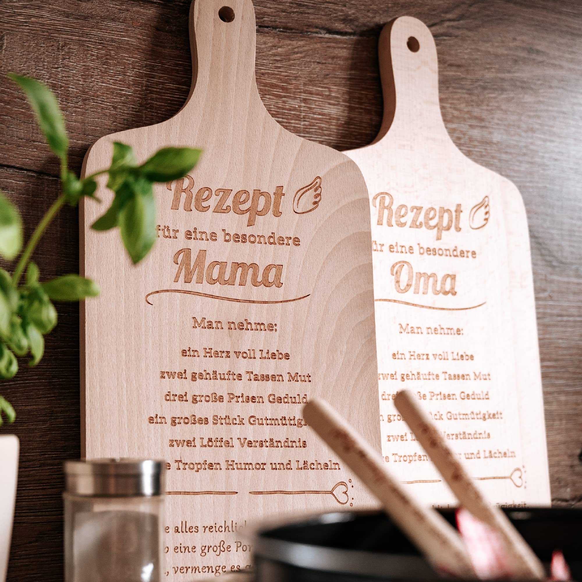 Tagliere per la colazione in legno, con scritta in lingua tedesca, idea regalo per la fidanzata, in legno con incisione Tu sei la mia stella
