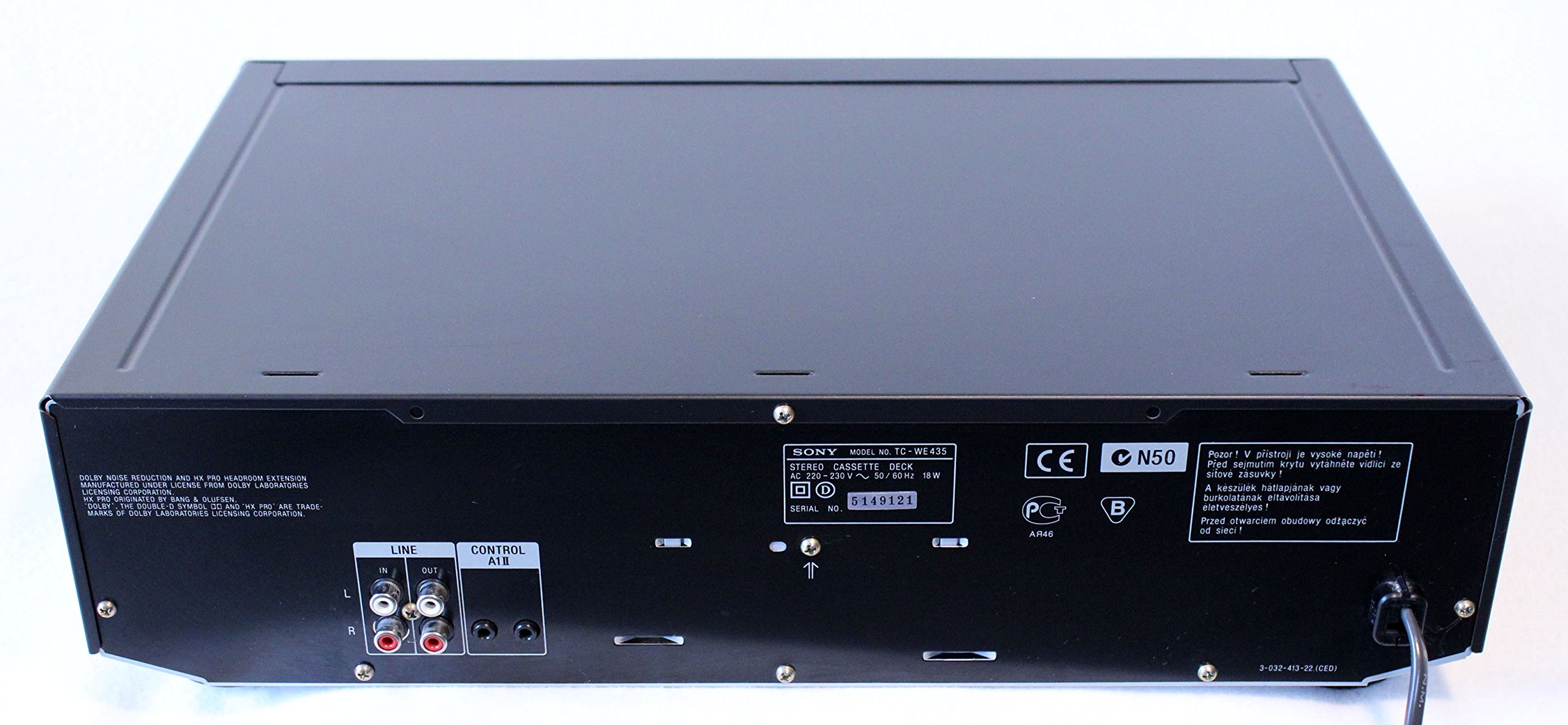 Sony TC-WE 435 - Reproductor de casetes con dos compartimentos