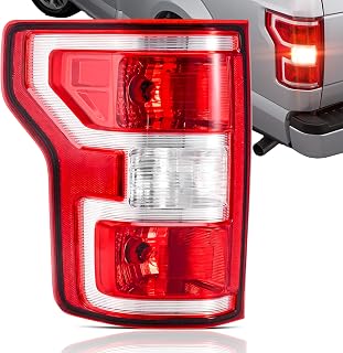 F150 Tail Lights Assembly Compatible With 2018 2019 2020 Ford F150 Left Driver Side Taillight Brake Lamps Bulb and Harness Replace JL3Z13405H