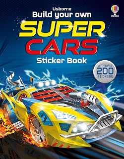 Build Your Own Supercars Sticker Book: An Interactive Sticker Activity Book about Futuristic Cars, for Kids (Ages 5-8) (Build Your Own Sticker Book)