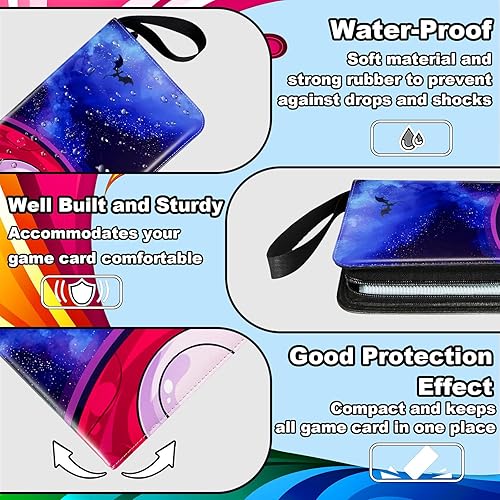 Miniatura 5 de Dmoicols Carpeta de tarjetas para tarjetas intercambiables de juegos, con 520 bolsillos y 65 fundas. Estuche coleccionable para tarjetas