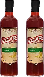 Kit 2 Licores de Banana Paratiense 500 ml Creme Fino Nacional Tradicional Coquetéis Exóticos Sobremesas Lembrancinha Presente Natal