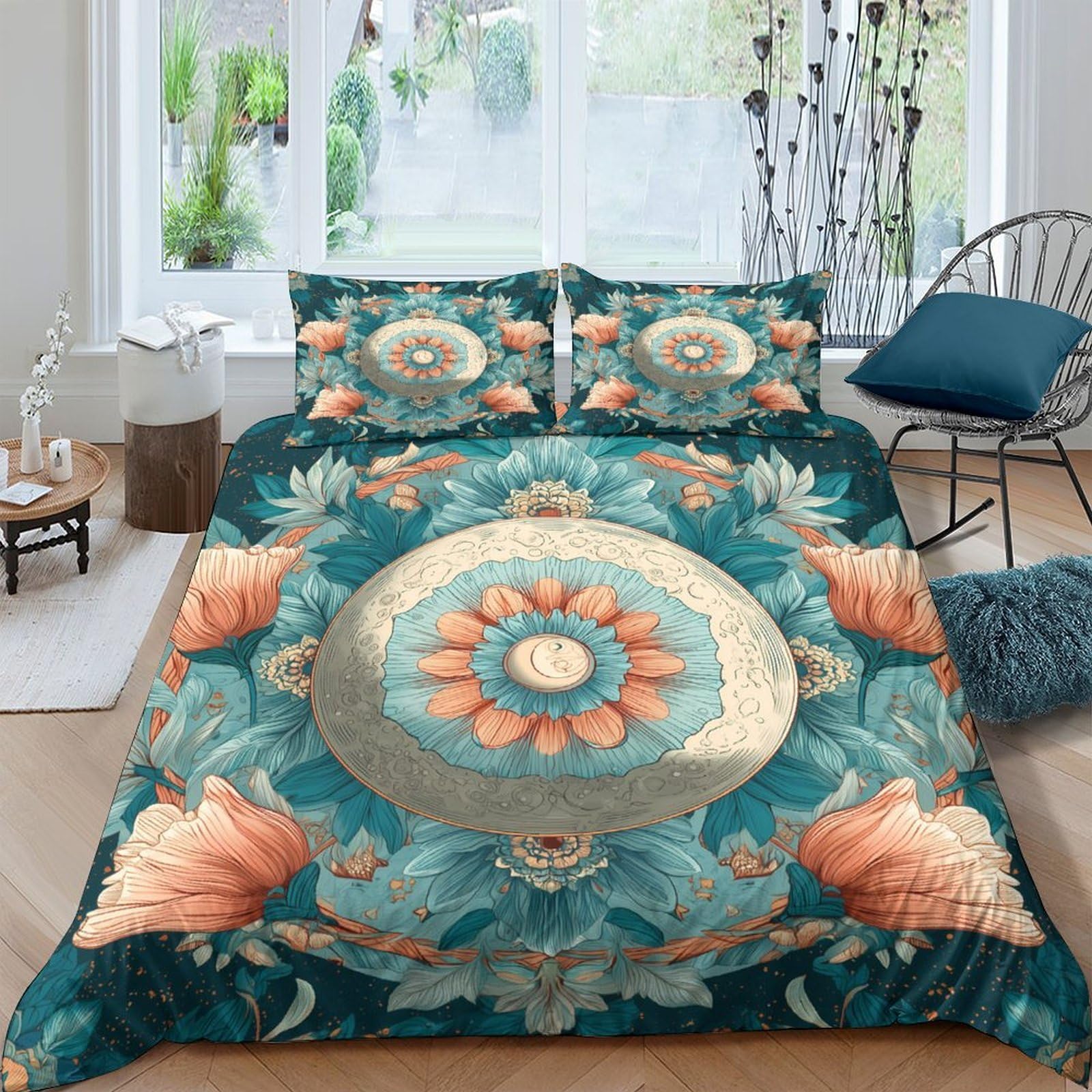 Housse de couette mandala imprimée en 3D, le cadeau idéal pour parents