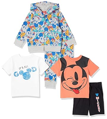 Amazon Essentials Disney | Marvel | Star Wars Boys and Toddlers' Outfit Sets (Previously Spotted Zebra), Pack of 5