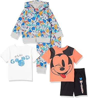 Amazon Essentials Disney | Marvel | Star Wars Boys and Toddlers' Outfit Sets (Previously Spotted Zebra)
