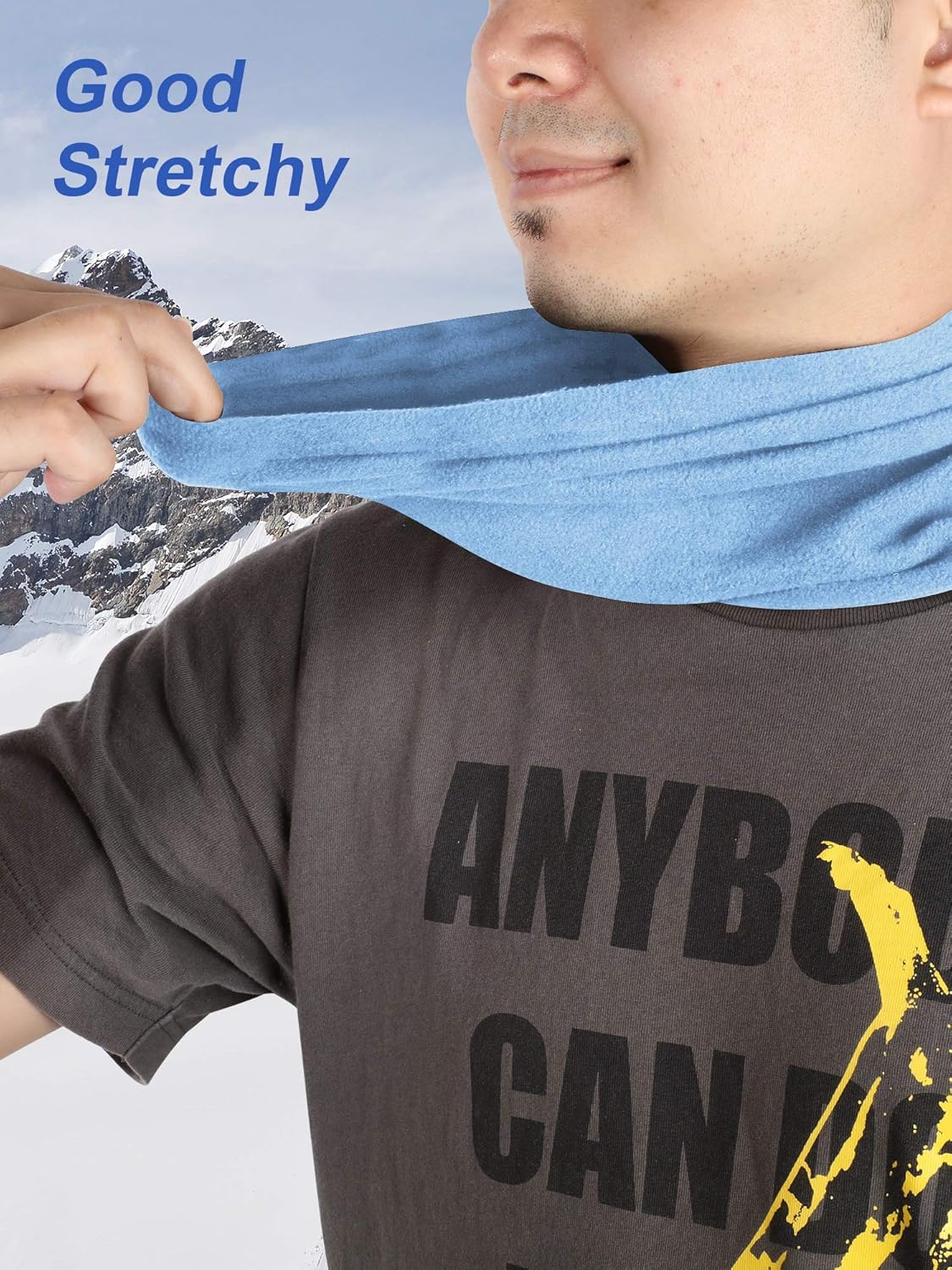 SATINIOR 6 Pack Winter Ski Fleece Neck Warmer Face Gaiter Skiing Snowboarding Windproof Neck Gaiter for Man Woman - Image 4