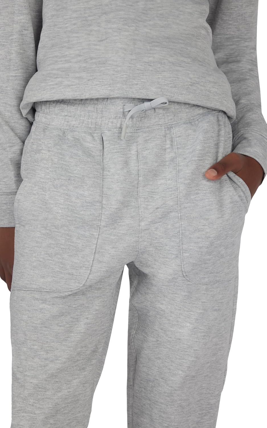 90 Degree By Reflex Boys 2 Piece Brushed Terry Pullover Hoodie + Terry Jogger Set - Image 4