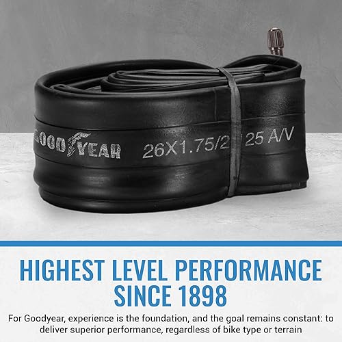 Miniatura 7 de Goodyear Tubo de bicicleta con caucho butílico - Tubos de bicicleta confiables para ciclismo premium