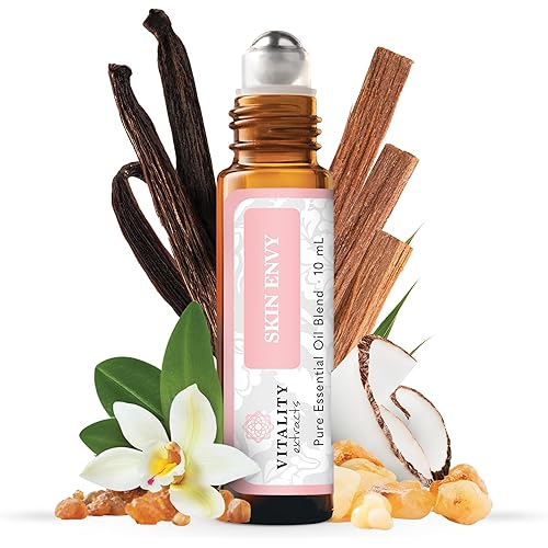 Vitality Extracts Skin Envy - Face Moisturizer Serum, Coconut Oil, Collagen, Vitamin E, Vegan, Frankincense Essential Care, Sandalwood Soothing, Clarifying, Skin Health
