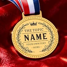 Custom Medals for Awards with Neck Ribbons - Personalized Metal Medallions