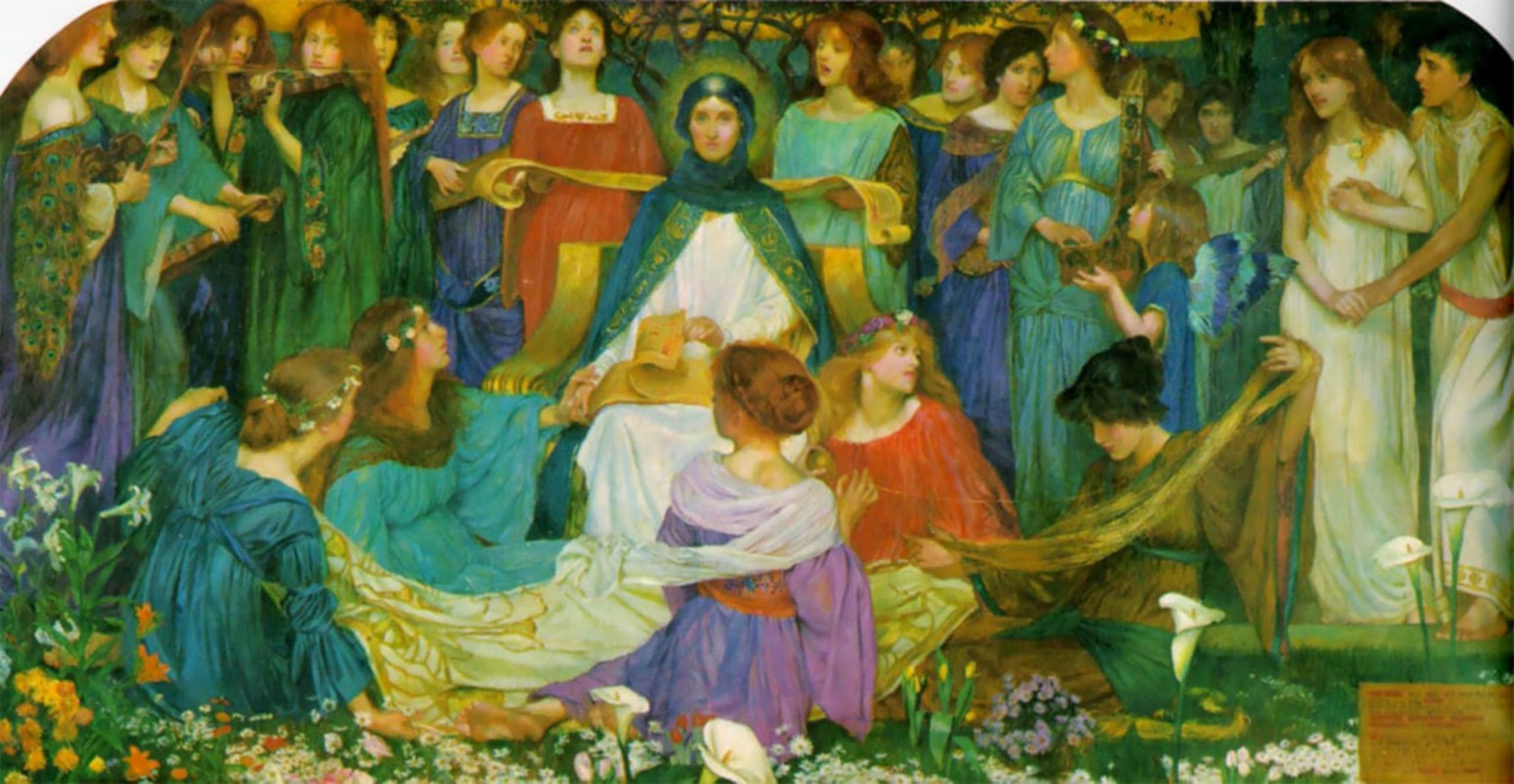 ARTXLXXBN Famous Painting Art Wall Decor Abstract Art Picture Maidens by John Byam Liston Shaw Animal Pictures for Home Decor 60x90cm