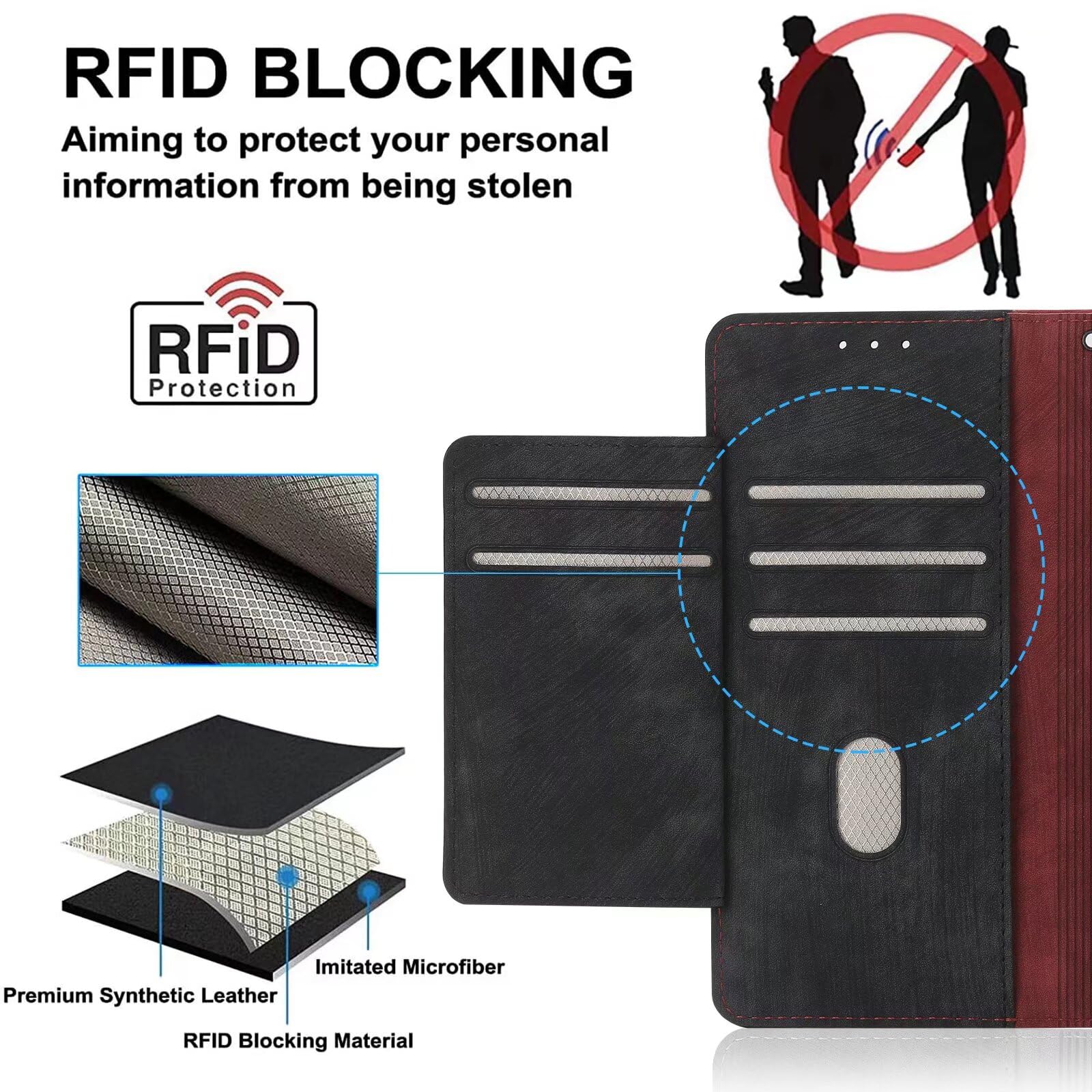 Custodia A Portafoglio In Pelle PU Per OPPO Find X3 Neo / Reno5 Pro+ 5G – Cover Flip Con 3 Slot Per Carte, Supporto E Cinghia Da Polso – Colore Blu Bicolore - 2