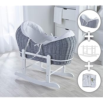 white noah pod moses basket