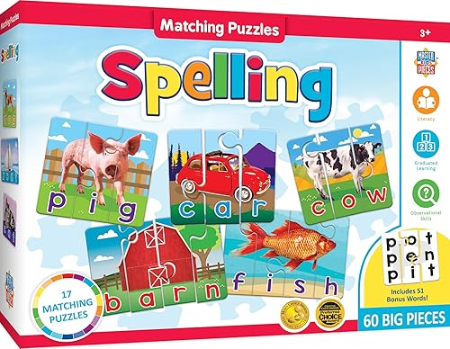 Miniatura 7 de MasterPieces Juegos para niños - Juego educativo de rompecabezas a juego de animales - Juego para niños y familia - Ríe y aprende