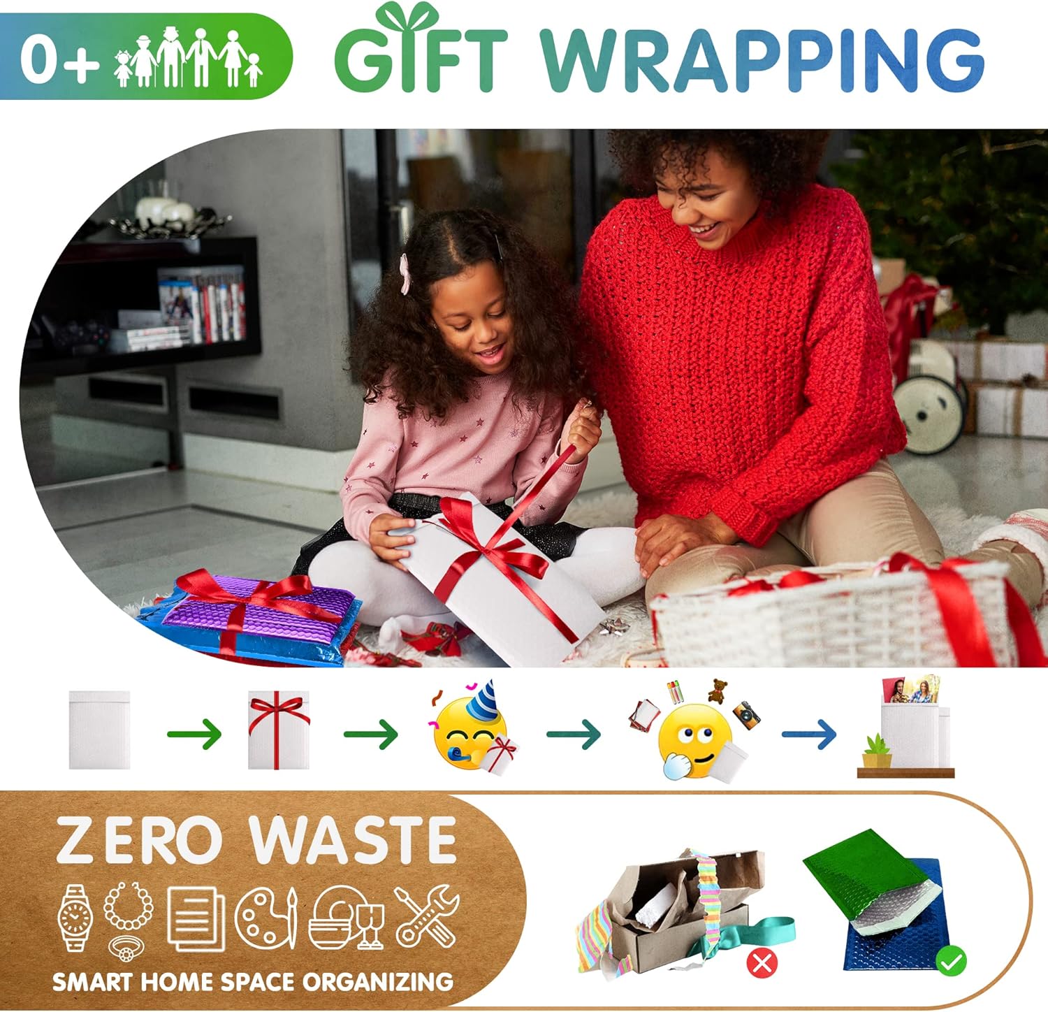 AMZ White Poly Bubble Mailers 6.5 x 9 Padded Envelopes 6 1/2 x 9 Pack of 300 Poly Cushion Envelopes with Peel and Seal, Mailing, Shipping, Packing and Packaging